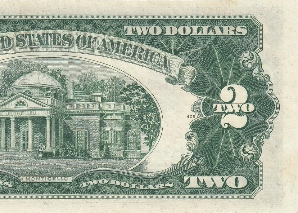 1953-C UNITED STATES TWO DOLLARS $2 "A" (( aUNC )) - Image 3 of 4