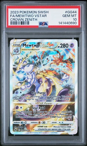 2023 Pokemon Sword And Shield Crown Zenith Mewtwo VSTAR PSA 10 #GG44