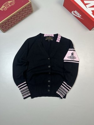 Vivienne Westwood アングロマニア 変形ロゴカーディガン Vivienne Westwood Anglomania Avantgarde Knitted Cardigan Sweater
