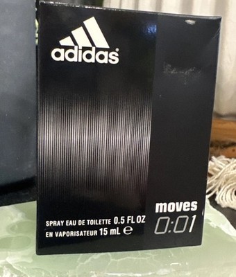 Adidas Moves 0:01 EDT Men 0.5 oz 15ml New In Box Discontinued