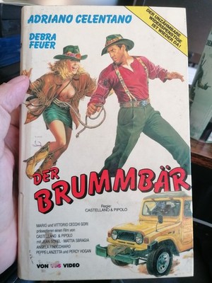 VHS Rarität: DER BRUMMBÄR (1986)  MIT ADRIANO CELENTANO  VPS HARDCOVER