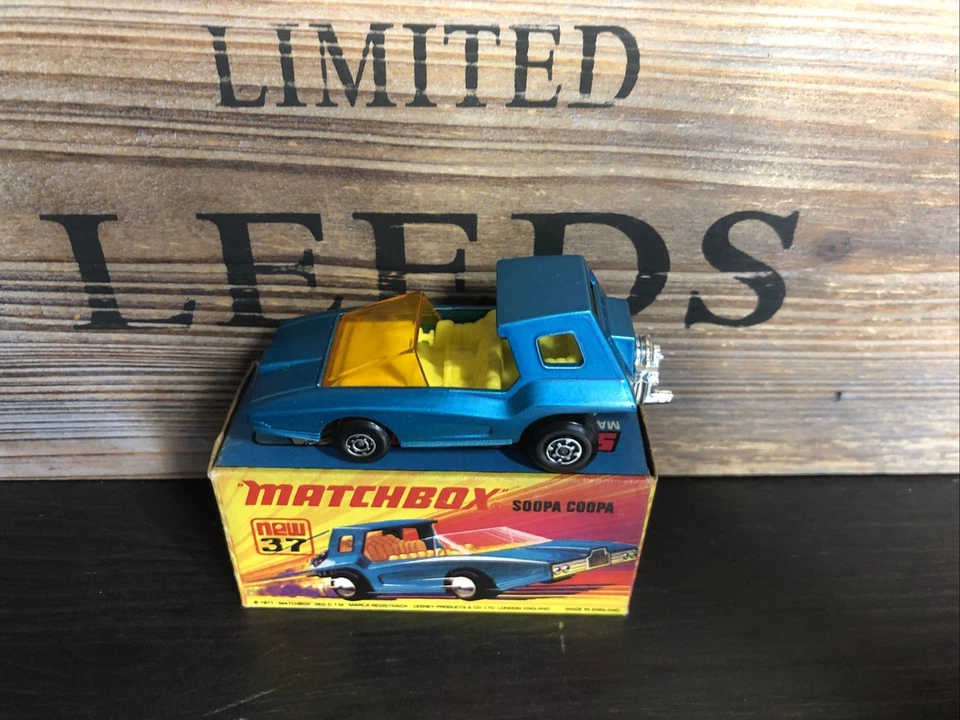 Matchbox Superfast n.37B-3.Silver-Gray Base Mint 1.Prima confezione originale del 1971 - Immagine 3 di 4