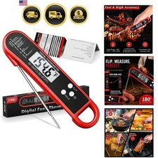 Digital Meat Thermometer for Cooking and Grilling - Instant Read Food Thermom...