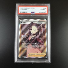 PSA 10 Marnie 200/202 Pokemon Sword and Shield Base Holo Graded Card