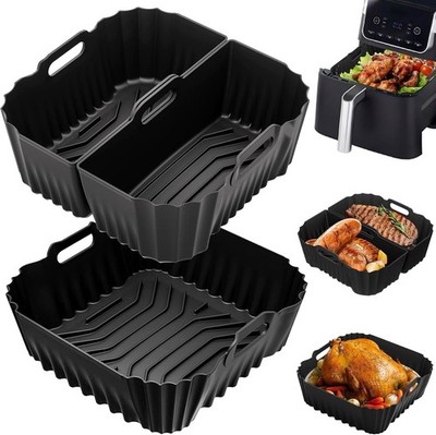 3 Stück Airfryer Silikonform Heißluftfritteuse, Airfryer Zubehör für Cosori, Phi