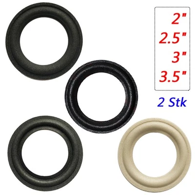 2 Stk 2/2,5/3/3,5 Zoll Lautsprecher Refoam Kit Subwoofer Schaum Sicke Reparatur - Bild 1 von 4