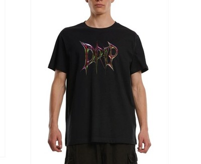 Mister Tee Neo Drip T-Shirt Black Premium Cotton Short Sleeve Mens 3XL Stretch