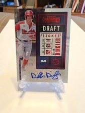 2020 Panini Contenders Draft Ticket Red Auto /75 Dillon Dingler #DPT2-DD