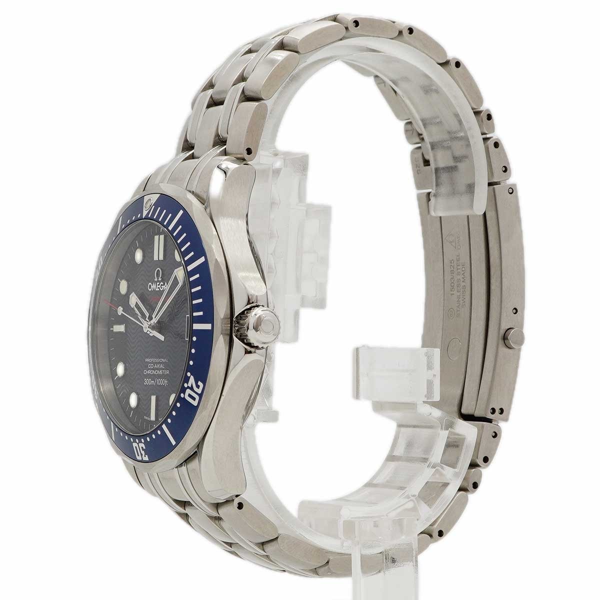 OMEGA WATCH SEAMASTER 2220.80 AUTOMATIC DATE NAVY DIAL STAINLESS STEEL MEN'S F/S image 2