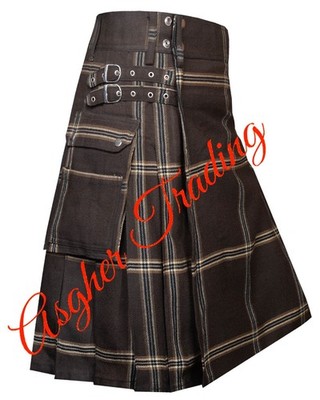 Clan Eternity Tartan Utility Kilt, Scottish Highland Kilts For Men Made to Order