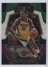 2022 Select Premier Level Green White Purple Prizm Bennedict Mathurin #182 0z5u