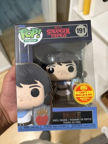 Funko Pop Digital #191 Stranger Things-Mike  Only 2406 Redeemed!! +Pop Protector