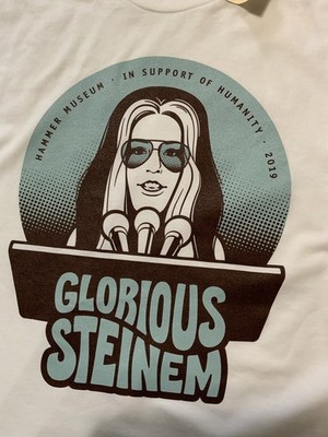 NWT Hammer Museum X Sara Paske Gloria Steinem Glorious Humanity Graphic T-Shirt 