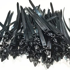 50x Car Line Cable-Ties Zip Wrap Push Rivet Clip Wiring Loom Harness Fastener