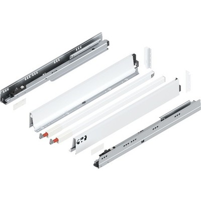 Blum Tandembox antaro C-Reling | 1 Paar, 65kg 650mm | Vollauszug, seidenweiß