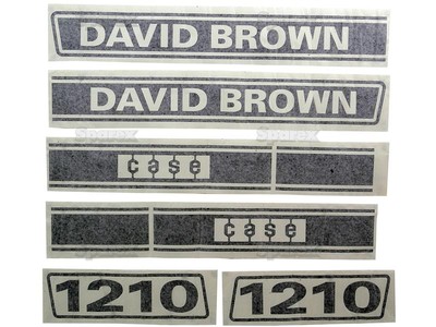 Typenschild - Schriftzüge - Aufkleber für David Brown 1210