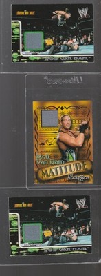 2002 Fleer Universe WWE (3)  Rob Van Dam Royal Rumble Ring Mat Relic Cards