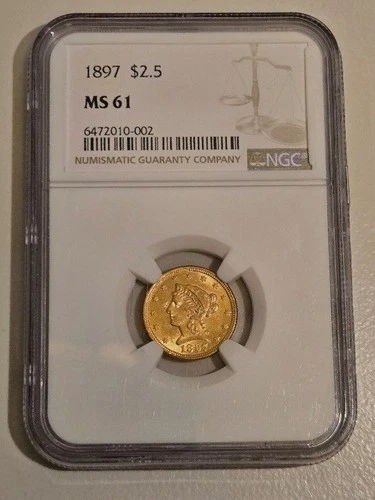 1897-P Liberty Quarter Eagle — photo from the most recent tracked eBay sale