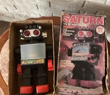 Vintage Saturn The 13" Giant Walking Robot. with BOX. Parts ONLY