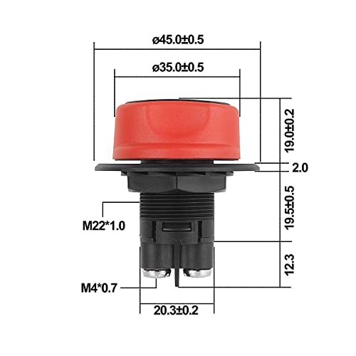 Jtron Battery Switch Isolator Motorcycle On/Off Battery Switch 12