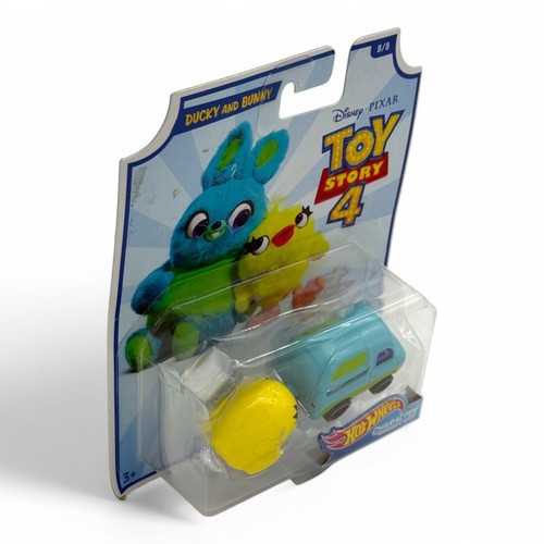 Disney Pixar Toy Story 4 Hot Wheels Character Cars Ducky & Bunny And Duke Caboom - Picture 7 of 17