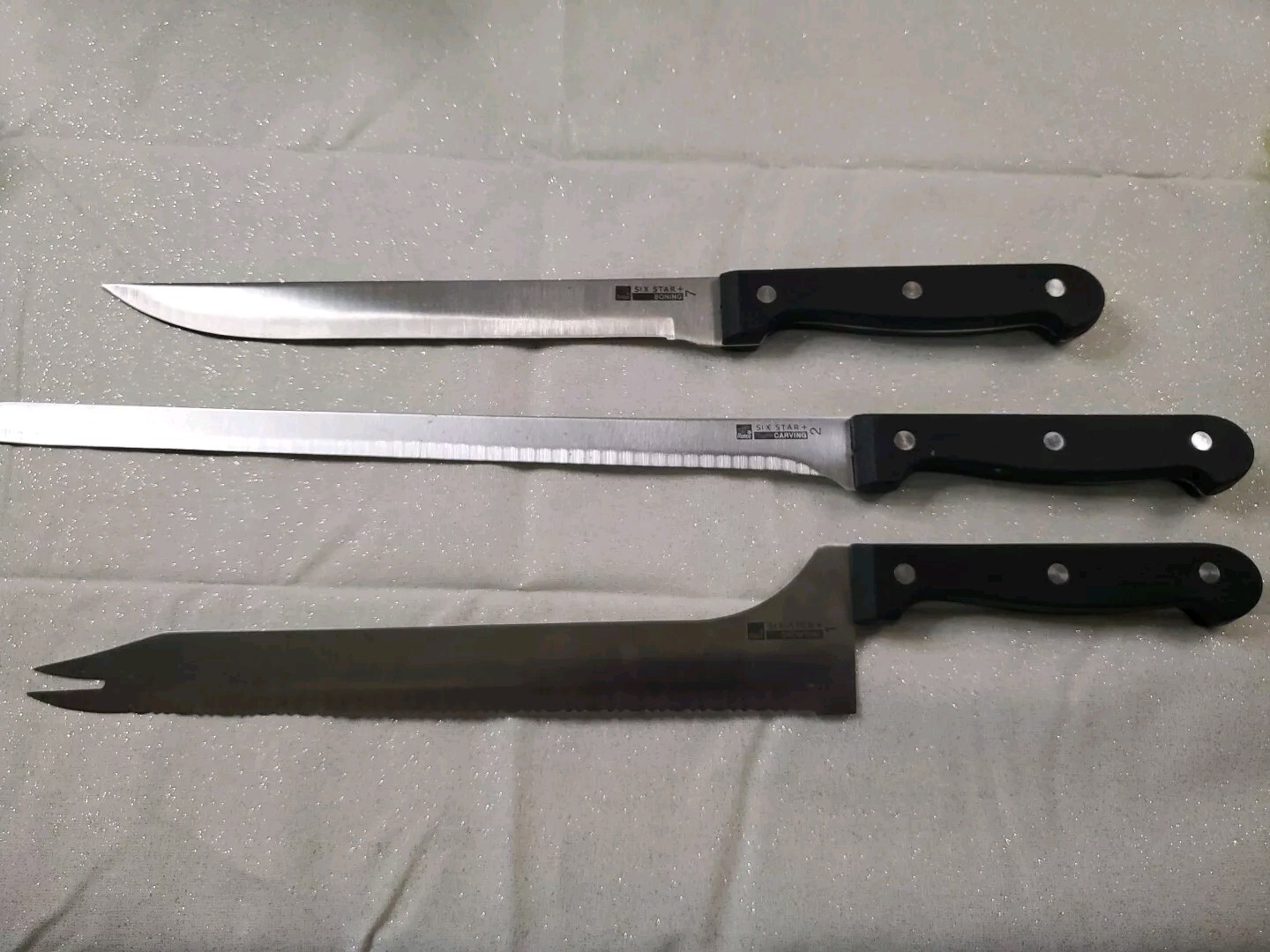 Ronco Showtime 3-Piece Knife Set with Carving Boning and Showtime Blades  