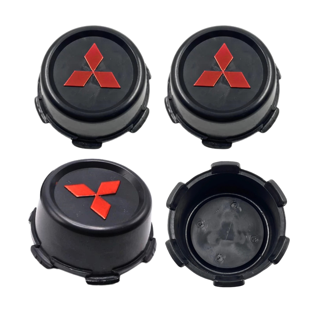 ビンテージトラック Center Hub Wheel Cap Black For Mitsubishi L200 Cyclone Mighty Max