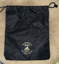 Adidas Cinch Sak Sling Pouch Shoulder Bag Black Gold Gym Golf Soccer Sport