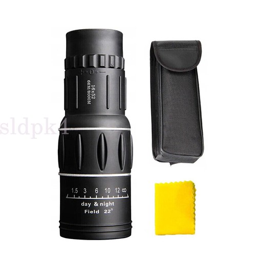 Super High Power 16x52 Portable HD Monocular Telescope Single Binoculars Outdoor - Picture 4 of 17