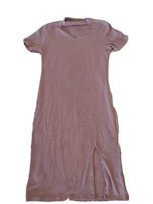 heart and hips bodycon dress Lavender Heart & Hips Bodycon Ribbed Stretchy Small Faux Button Up Dress  Sexy