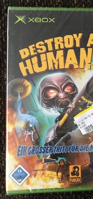 Destroy All Humans (Microsoft Xbox, 2005, DVD-Box) Originalversiegelt