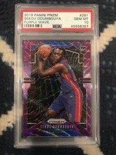 SEKOU DOUMBOUYA 2019-20 Panini Prizm PURPLE WAVE Prizm PSA 10 Gem Mint Pistons