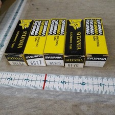 Sylvania Vacuum Tubes Made In USA NOS Lot Of 5 Box