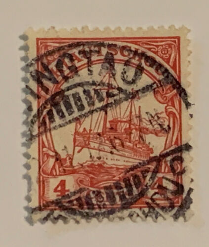 Travelstamps: Germany Kiautschou Stamps 4c Wmk Kaiser’s Yacht TSINGTAU - 第 1/5 張圖片