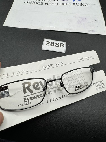 NEW Revolution Eyeglass Frame REVt63 Sblk 50-18-140 - Picture 2 of 5
