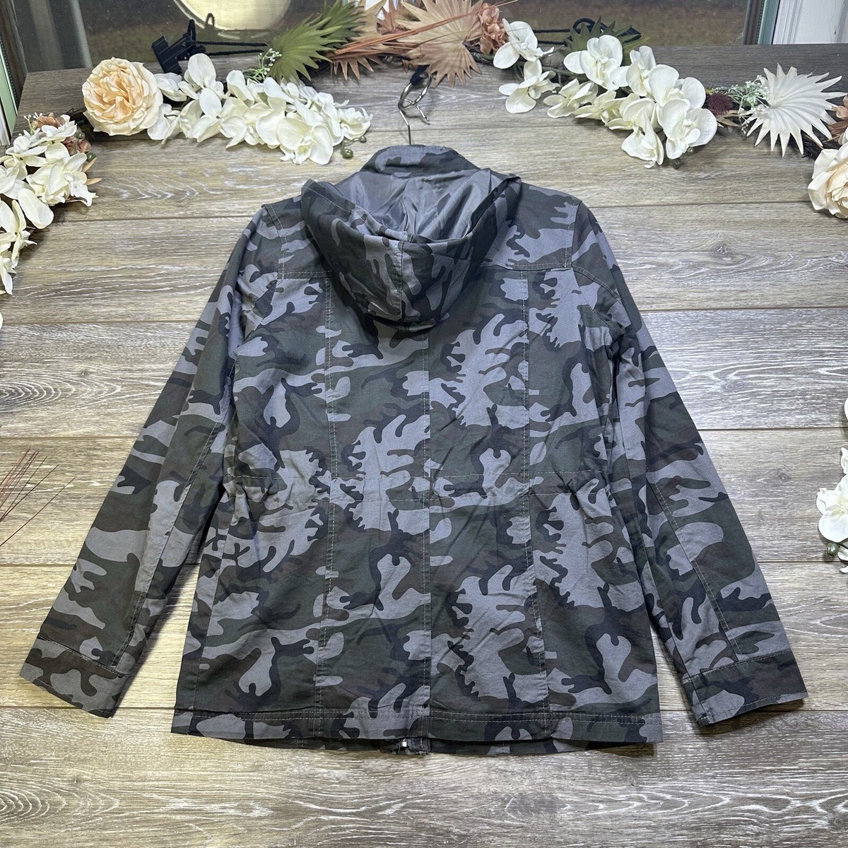 ジャケット・アウター UTILITY HOODED JACKET CAMO M UTILITY HOODED JACKET CAMO M