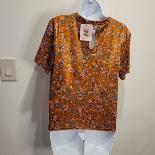 New savage x fenty size L psychedelic velvet floral sleep shirt - Picture 4 of 7