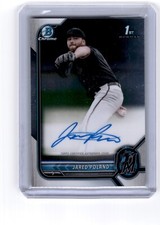 2022 Bowman Draft Baseball Chrome Prospect Autograph Jared Poland Rookie Miami