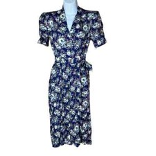 Vintage Karin Stevens Petites Floral Print Dress size 6
