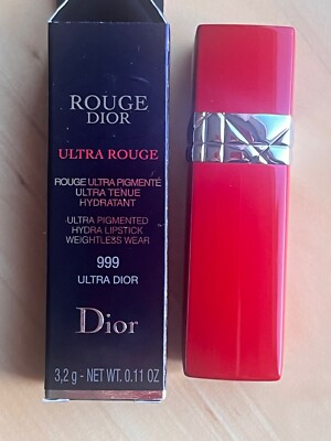 Dior Rouge Ultra Care Red Liquid Lipstick, 999 Ultra Dior, brandneu in Box