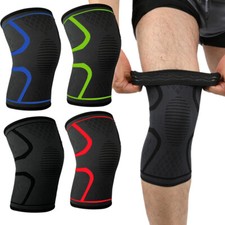 Knee Sleeves Compression Brace Support Sport Joint Pain Injury Arthritis Relief