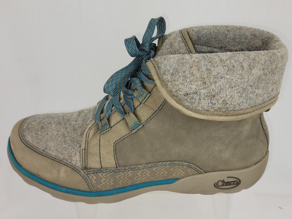 Chaco Barbary Hiking Boots Womens Size 8.5 Nickel Gray | eBay