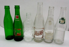 Vintage Glass Bottle Lot Pepsi, 7-Up, Canada ...