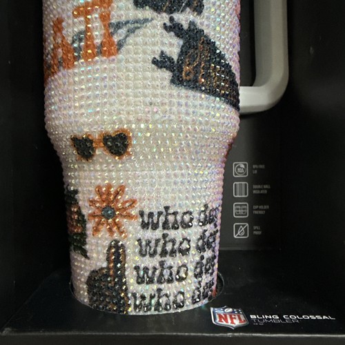 NEW Bengals Bling Colossal 46oz Tumbler Limited Edition NFL Who Dey - Bild 2 von 5