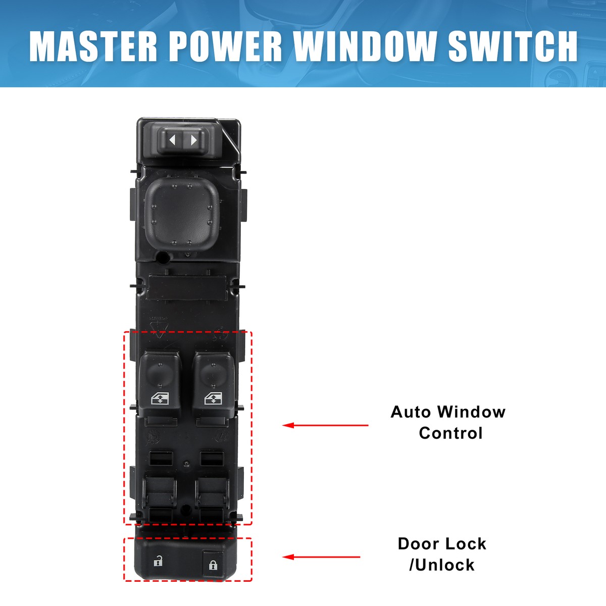 Front Left Drive Side Car Power Window Switch Master Control 