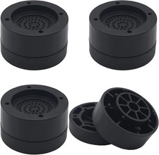 4 Sets Black Round Heavy Duty Furniture Risers Supports Up to 1,300 Lbs, 1 Inch