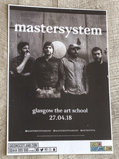 MASTERSYSTEM - Glasgow 2018 music band show tour memorabilia Concert gig poster.