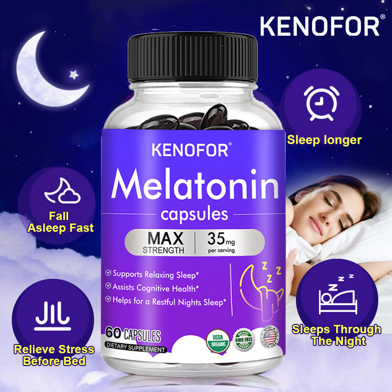 KENOFOR Schlafkapseln - Schlafdauer verlängern und Stress lindern 35 mg