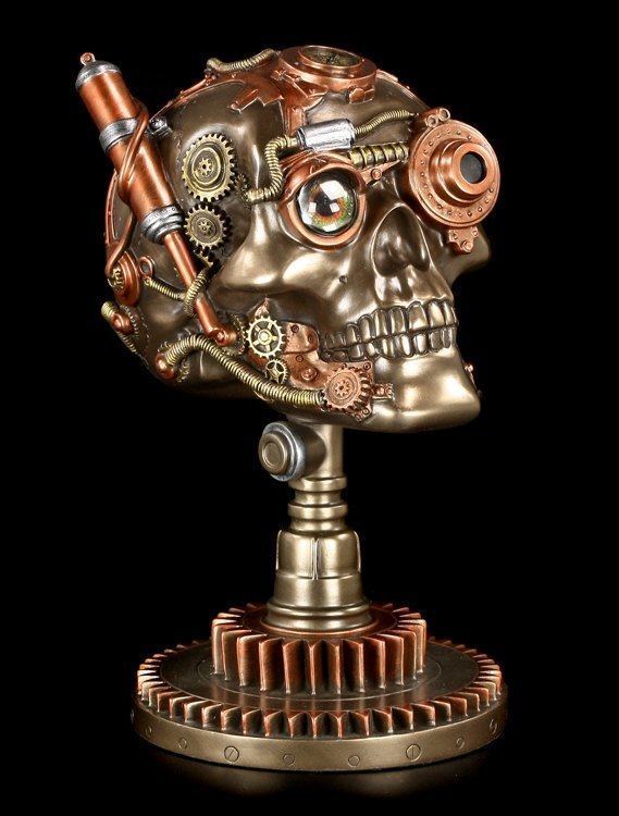 Calavera Steampunk - Bionic Ocular Receptor - Veronese Decoración Gótica