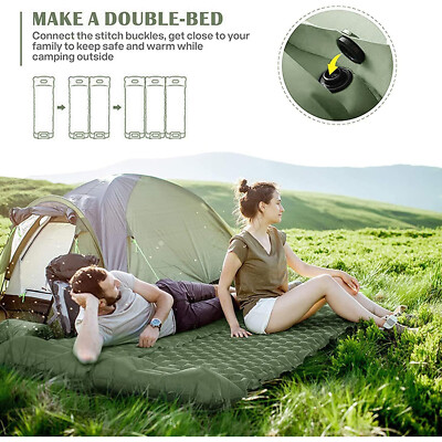Camping Mat Inflating Outdoor Hiking Sleeping Pad Single Camp Air